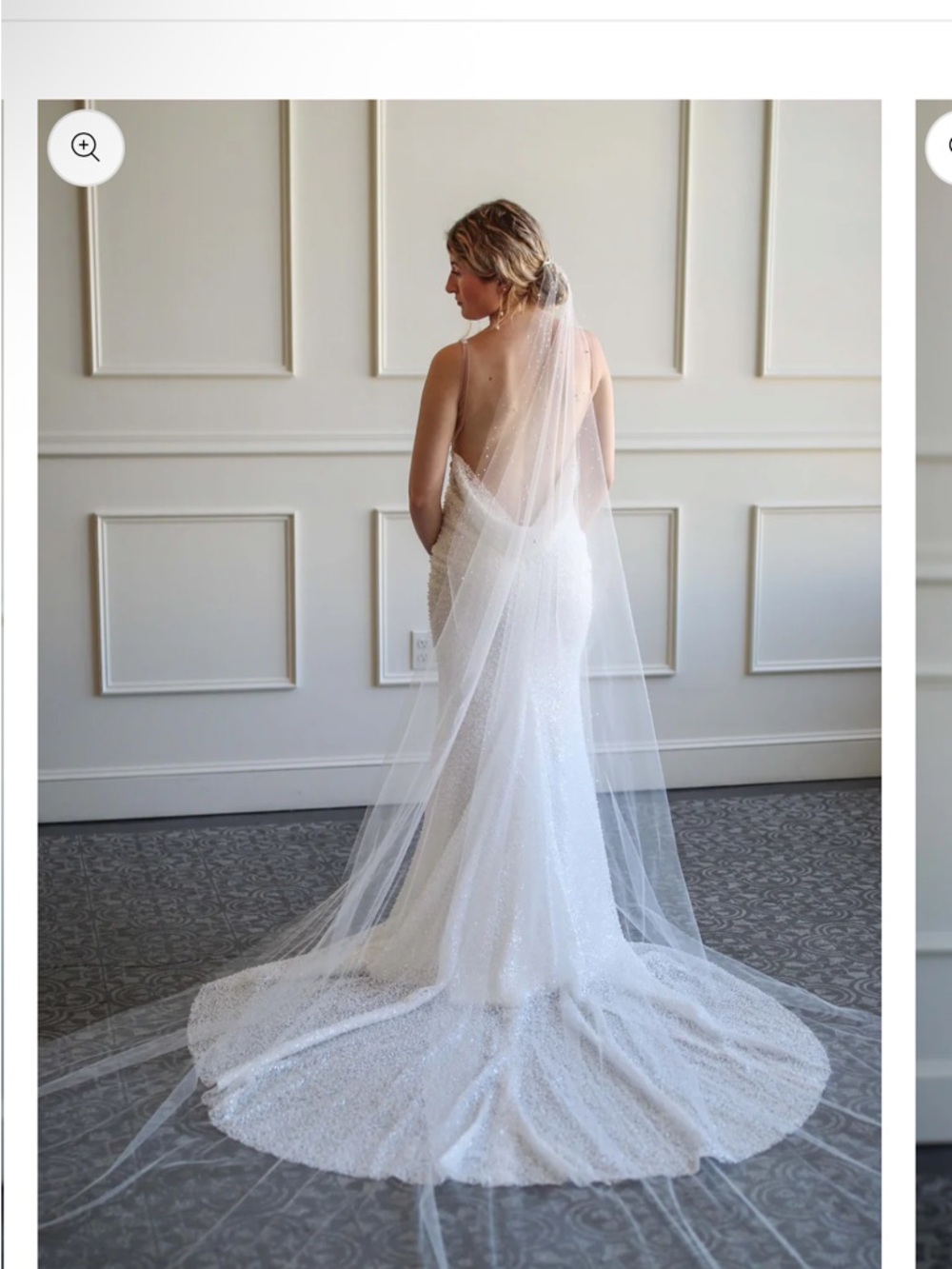 NWT pearl drop bridal veil.